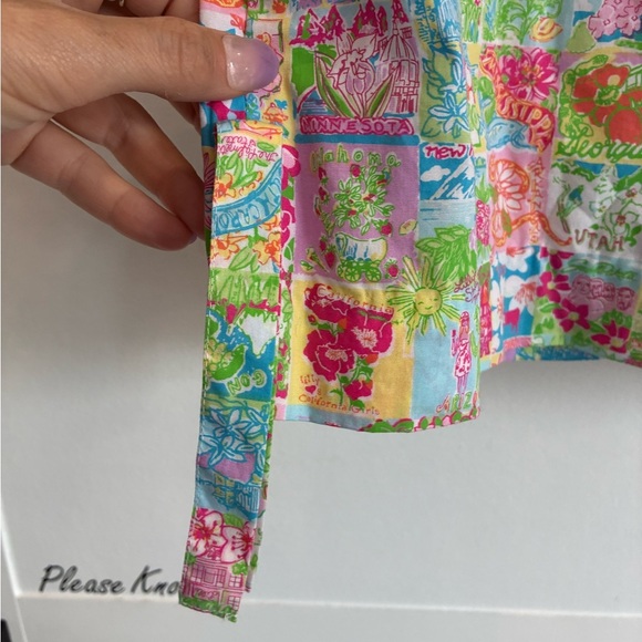 Lilly Pulitzer girls printed design dress size 10 - Picture 3 of 5